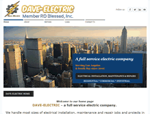 Tablet Screenshot of dave-electric.com